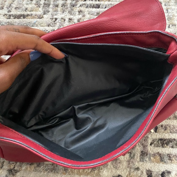 Red 90’s Baguette Shoulder Bag - Picture 4 of 6